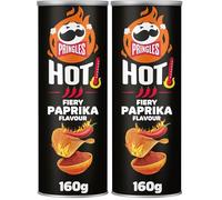 Pringles Hot Fiery Paprika 160g (Paquete de 2)