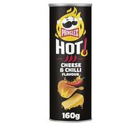 Pringles Hot Flamin' Cheese | Aperitivo salado Picante Sabor Queso | Tubo | 160g