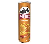 Pringles - Paprika Flavored Chips - 165 grams x 1 pack - Stackable potato-based chips - Savory snack with peppers taste - Resealable Container