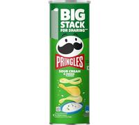 Pringles Sabor Crema Fresca & Cebolla | Chips de Patata | Chips de patata con crema fresca y cebolla | Snack crujiente | Snacks crujientes para películas, juegos & más | Caja