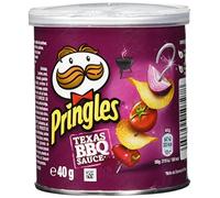 Pringles - Texas BBQ Souce - Productos de aperitivo frito con sabor a salsa barbacoa texana - 40 g - [Pack de 12]