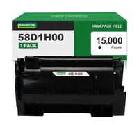 PRINPUSE Cartucho de tóner 58D1H00 compatible con Lexmark 58D1H00 utilizado con Lexmark MS725 MS821 MS822 MS823 MS825 MS826 MX721 MX722 MX822 MX826, 15000 páginas