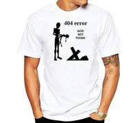 Print God 404 Not Found Atheism Religion Atheist T-Shirt White XXL