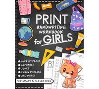Print Handwriting Workbook for Kids with Jokes & Riddles for Girls: Penmanship Writing Improvement and Trace Alphabet Letters Practice Paper