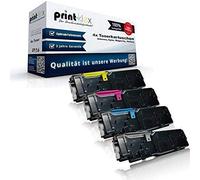 Print-Klex GmbH & Co.KG 4 x toner Compatible Tinta Kar para DELL C2660 DN C2600 Serie C2665 DNF c2665 DN C2665 C2660 Magenta Negro Cian Amarillo Set Ahorro BK C M Y