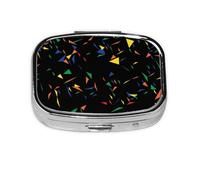 Print Triangles - Confeti abstracto con 2 compartimentos, organizador portátil