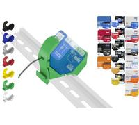 Print Worth 3D Soporte de carril para Shelly "PWG3-Mini" para 32 Shellys: 1,1PM,2PM,Shutter,1L,2L,EM,i4,i4DC,i4LR,Dimmer,Dimmer Dali,RGBW PM (Wave/Plus,G3,G4) (Verde)