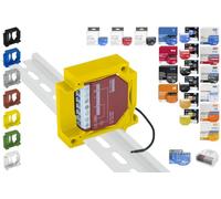 Print Worth 3D Soporte universal de carril/pared/adaptador "Allstar" para TODOS los Shellys 60 (montables en caja): 1,1PM,2PM,Shutter,1L,2L,EM,i4,Dimmer,RGBW (Wave/Plus,G3