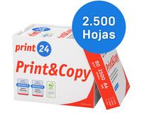 print24 Papel para impresoras y fotocopiadoras A4 80 g 2500 hojas blanco PEFC