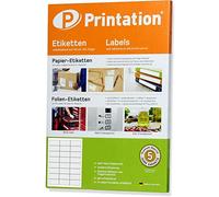 Printation Etiquetas Adhesivas 64,6 x 33,8 mm - 240 Pegatinas Blancas - Papel Adhesivo Impresora - 24 Etiquetas por Hoja A4-10 Hojas A4 - Adhesivas Multifunción para Inkjet y Láser, Amazon FBA SKU