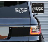 Printbeat Calcomanías de vinilo Don't Test The Beth Dutton in Me para coches, furgonetas, camiones y portátiles (blanco, 3 x 6)