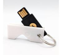 Printbtw Carcasa protectora para Yubikey 5 NFC (USB-A) resistente a los arañazos (blanco)