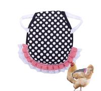 Printed Chicken Saddles Vest, Soft Hen Rooster Outfit, 12x10x1 inches Adorable Poultry Saddle Clothes, Lightweight Comfortable Chicken Clothes for Backyard Coop