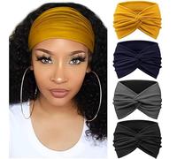 Printed Cross Yoga Headband, 2025 New Boho Headbands for Women Non Slip Wide Headbands for Women,Ultra-Soft, Breathable Fabric - Not Tighten the Scalp (G)
