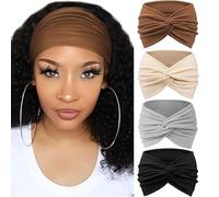 Printed Cross Yoga Headband, 2025 New Boho Headbands for Women Non Slip Wide Headbands for Women,Ultra-Soft, Breathable Fabric - Not Tighten the Scalp (D)