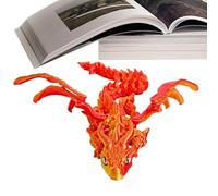 Printed Dragon, 13-Inch Articulated Flying Dragon Toy, Flexible Kids