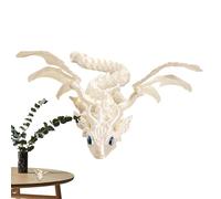 Printed Dragon, 13-Inch Articulated Flying Dragon Toy, Flexible Kids