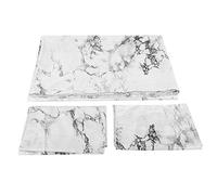 Printed Marble Duvet Cover Set | Silky Smooth Polyester Bedding for Master / Guest / Youth Rooms | Wrinkle & Fade Minimizing Quilt Cover with Pillowcase (Quilt cover 230*230 pillowcases 2 pieces)