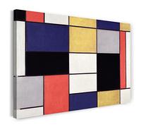 Printed Paintings Impresión sobre Lienzo (100x70cm): Piet Mondrian - Composición A