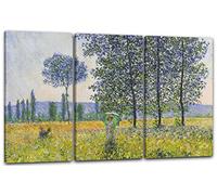 Printed Paintings Impresión sobre Lienzo 3 Partes(120x80cm): Claude Monet - Álamos en la luz del