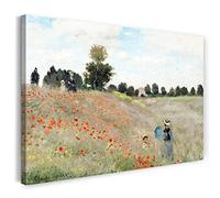 Printed Paintings Impresión sobre Lienzo (60x40cm): Claude Monet - Campo de la Amapola