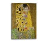 Printed Paintings Impresión sobre Lienzo (70x100cm): Gustav Klimt - El Beso (1907-1908)