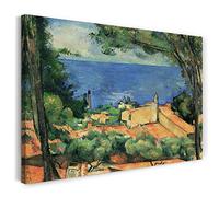 Printed Paintings Impresión sobre Lienzo (80x60cm): Paul Cezanne - L'Estaque (1883-1885)