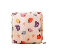Printed Period Bag, Printing Sanitary Napkin Pad, Portable Girls Period Bag, Feminine Care Period Bags, Sanitary Towel Holder, Easy To Use, Portable for Teen Pads/Sanitary Napkins/Small Tampons