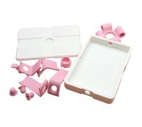 Printed Present Box, Pink White Valentine's Day Present Box Empty Present Case, Surprise Present Box Decorative Fancy Present Case for Jewelry Chocolate, 3.94x2.76 Inches