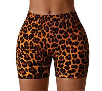 Printed Sport Shorts for Women High Elastic Seamless Fitness Pants for Running Cycling