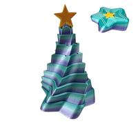 Printed Star Fidget, Pulling Out Christmas Tree Fidget Toy, Multi-Color Fidget Toy, Telescopic Novelty Stress Relief Toy, Desk Toys for Stress Relief, Fidget Toy for , Light-Up Fidget Toy