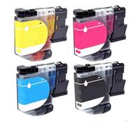 Printer Ink， Cartucho de Tinta LC-521 LC521, Compatible con Impresora Brother DCP-J1260W DCP-J1310DW DCP-J1313DW DCP-J1360DW J1460DW,for Ink Cartridges(1SET BK C M Y)