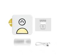 Printer Pocket Thermal Label Printer Portable Bluetooth Wireless Receipt Label Sticker Printer Paper (Color: Amarillo Color)