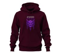 Printera Ayakashi Japanese Oni Japan Y2K - Sudadera con capucha, granate