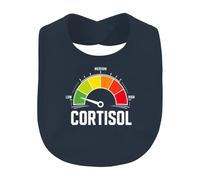 Printera Babero para bebé con indicador de nivel de estrés cortisol | Sarcasmo Biohacking Fitness Salud Laboratorio Relajación Burnout Fisiología Endocrinología Medicina Entrenamiento Bienestar