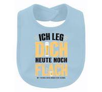 Printera Babero para bebé con texto en alemán "Ich leg dich heute noch