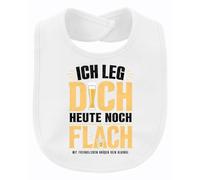 Printera Babero para bebé con texto en alemán "Ich leg dich heute noch