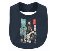Printera Between Dreams and Reality Japan Y2K - Babero para bebé, azul marino, Talla única