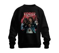 Printera Eddie Munson Hellfire Club Stranger Metal Regalo Vintage Serie 90s Bootleg Unisex Sudadera, Negro , M