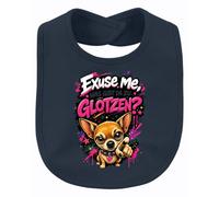 Printera Exuse me Was gibt da zu Statement Baby Babero, azul marino, Talla
