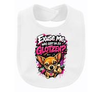 Printera Exuse me Was gibt da zu Statement Baby Babero, Blanco, Talla única