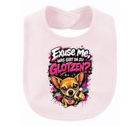 Printera Exuse me Was gibt da zu Statement Baby Babero, Rosa., Talla única
