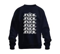 Printera Fuck You Them It This that Everything Sudadera, azul marino, S