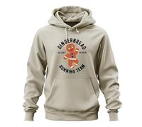 Printera Gingerbread Running Team You Can't Catch Me Divertida Idea de Navidad Unisex Sudadera con Capucha, naturaleza, XXL