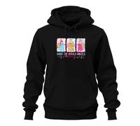Printera Hark The Herald Angels Sing Navidad Ángel Pastel Regalo Unisex Sudadera con Capucha Sudadera con Capucha, Negro , 3XL