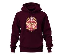 Printera Herzmadl Club Oktoberfest Disco Corazón Sudadera con Capucha, granate, M