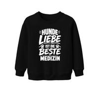 Printera Hundeliebe ist die Beste Statement Kinder Sweatshirt Pullover