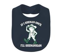 Printera If I Shenan Once I'll Shenanigan Frosch Cowboy Hat Baby Babero | Peto divertido, botas de goma, granjero, occidental, granjero, anfibio, humor, granja, frase, vintage, idea de regalo