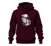 Printera Japan Torii Tor Fuji Berg Bonsai Y2K - Sudadera con capucha, granate, L