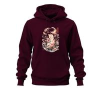 Printera Kitsune Fuchs Japan Sakura - Sudadera con capucha, granate, L